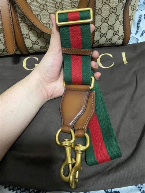 gucci luggage strap|gucci bag strap only.